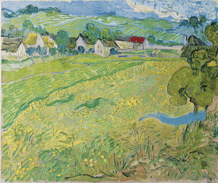 View Of Vessenots Near Auvers Van Gogh Oil Painting